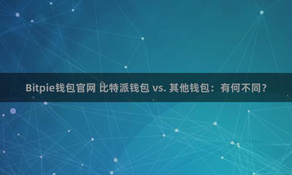 Bitpie钱包官网 比特派钱包 vs. 其他钱包：有何不同