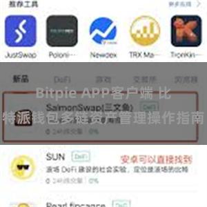 Bitpie APP客户端 比特派钱包多链资产管理操作指南