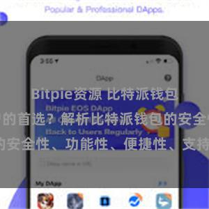 Bitpie资源 比特派钱包为何是专业用户的首选？解析比特派钱包的安全性、功能性、便捷性、支持性等优势。