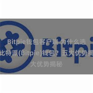 Bitpie钱包客户端 为什么选择比特派(Bitpie)钱包？五大优势揭秘