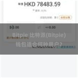 Bitpie 比特派(Bitpie)钱包适合何种用户？