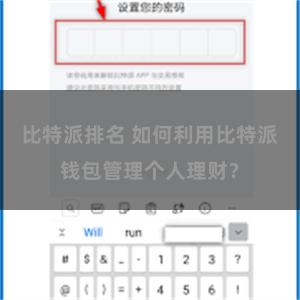 比特派排名 如何利用比特派钱包管理个人理财？