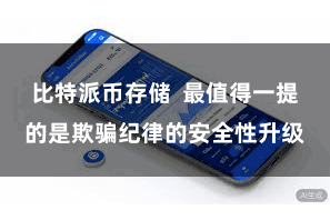 比特派币存储  最值得一提的是欺骗纪律的安全性升级