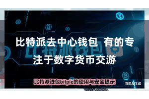 比特派去中心钱包  有的专注于数字货币交游