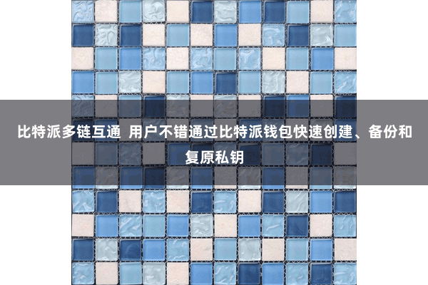 比特派多链互通  用户不错通过比特派钱包快速创建、备份和复原私钥